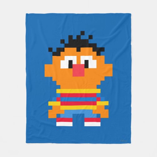 Ernie Pixel Art Fleece Blanket
