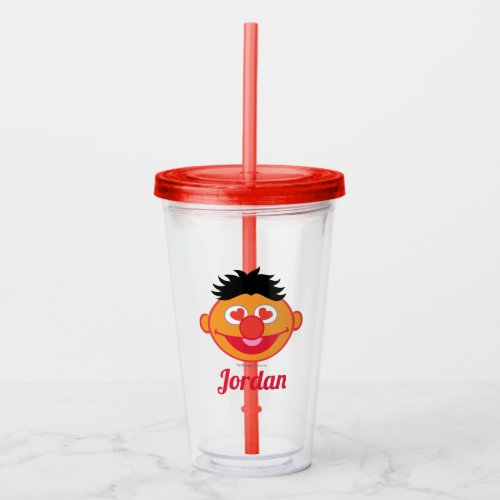 Ernie Smiling Face with Heart_Shaped Eyes Acrylic Tumbler