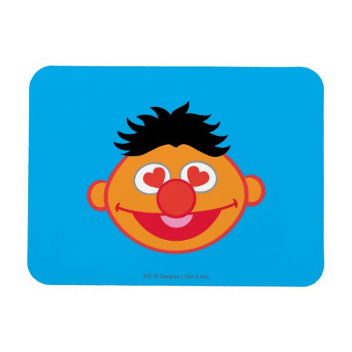 Ernie Smiling Face with Heart_Shaped Eyes Magnet