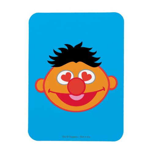 Ernie Smiling Face with Heart_Shaped Eyes Magnet