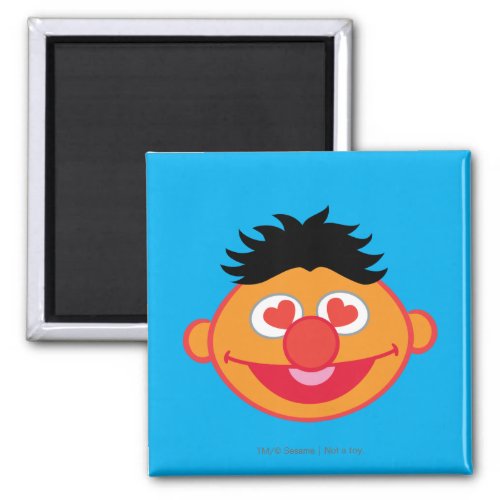 Ernie Smiling Face with Heart_Shaped Eyes Magnet