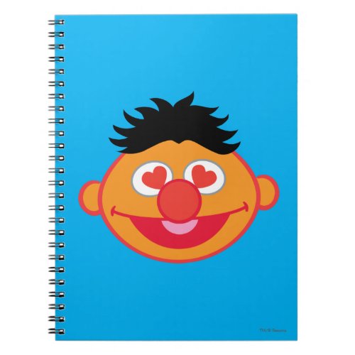 Ernie Smiling Face with Heart_Shaped Eyes Notebook