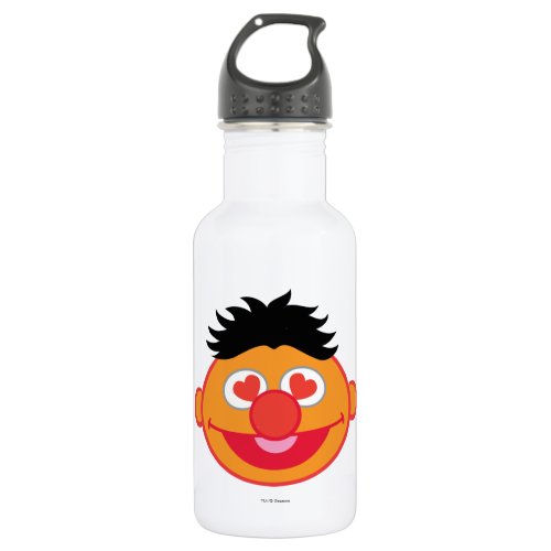 Ernie Smiling Face with Heart_Shaped Eyes Stainless Steel Water Bottle
