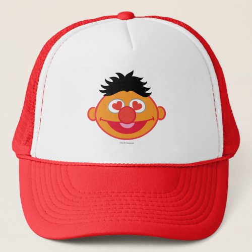 Ernie Smiling Face with Heart_Shaped Eyes Trucker Hat