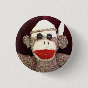 Ernie the Sock Monkey Face Pin