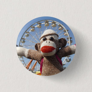 Ernie the Sock Monkey Ferris Wheel Pin