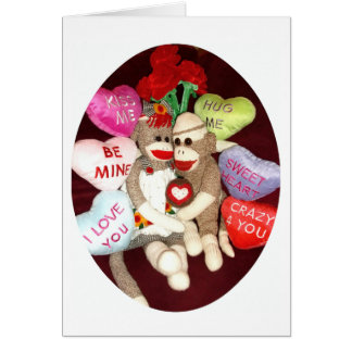 Luxury 66 Monkey Valentine Card