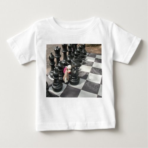 Ernie the Sock Monkey Playing Chess little shirt