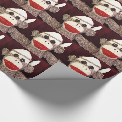 Ernie the Sock Monkey Wrapping Paper Zazzle