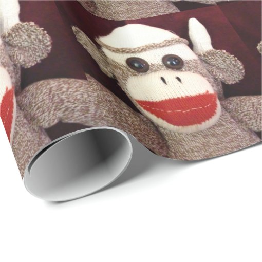 Ernie the Sock Monkey Wrapping Paper Zazzle