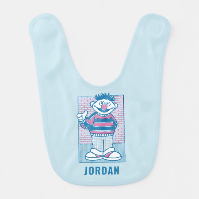 Ernie | U Mad, Bert? Baby Bib (Front)