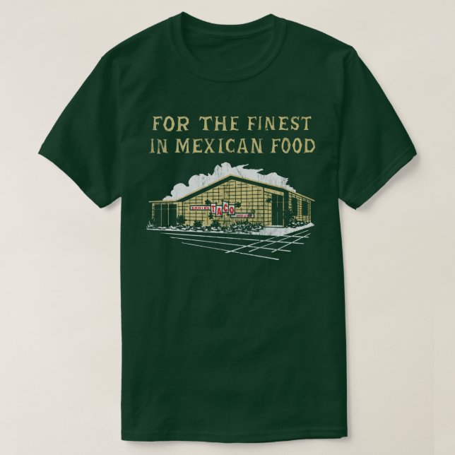 Ernies Taco House Retro Mid Century Aesthetic T-Shirt (Design Front)