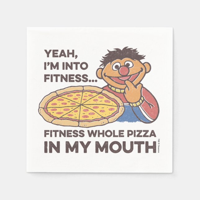 ErnieYeah, I'm into Fitness Napkins (Front)