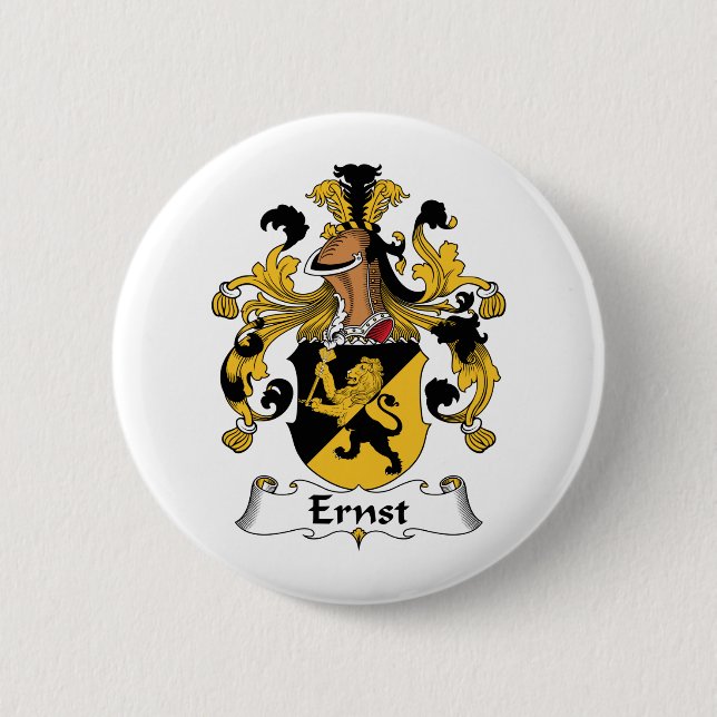 Ernst Family Crest Pinback Button (Front)