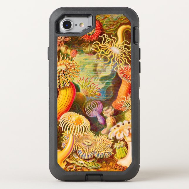 Ernst Haeckel "Actiniae - Heliactis" Otterbox iPhone Case (Back)