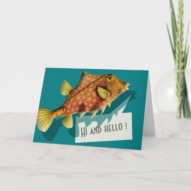 Ernst Haeckel Hi and hello CC0512 Greeting Card (Front)