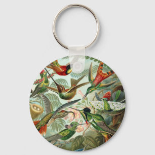 Ernst Haeckel Hummingbirds - Art Forms of Nature Keychain