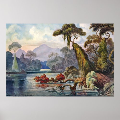 Ernst Haeckel _ Kelani River Poster