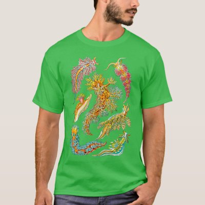 Ernst Haeckel Nudibranch Sea Slugs T-Shirt