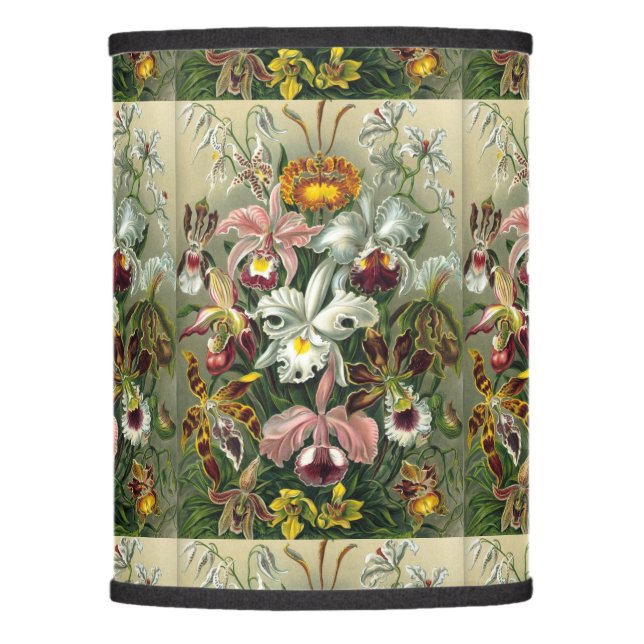 Ernst Haeckel Orchid - Art Forms of Nature Lamp Shade (Front)