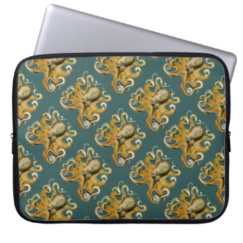 Ernst Haeckel’s Octopus Laptop Sleeve by ThinxShop at Zazzle