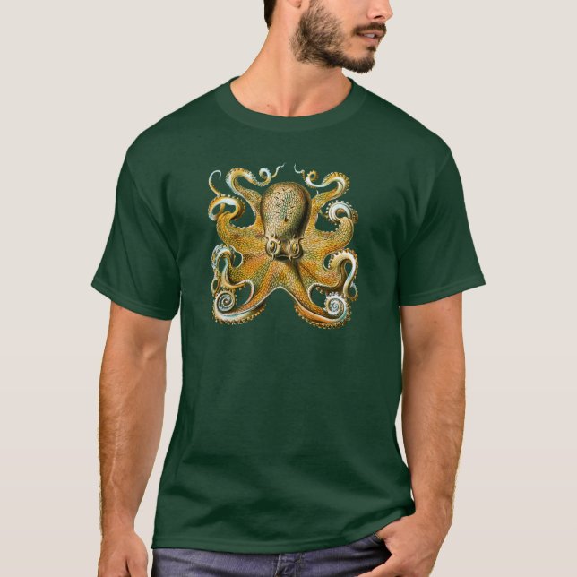 Ernst Haeckel’s Octopus T-Shirt (Front)