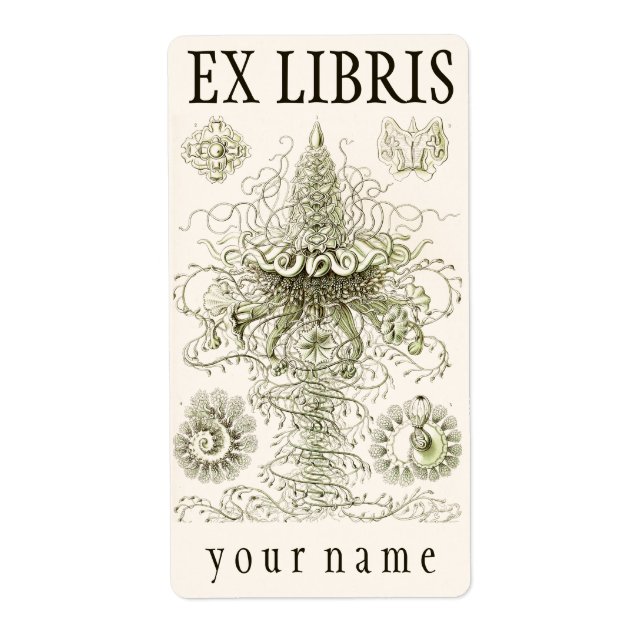 Ernst Haeckel Siphonophorae Bookplate (Front)