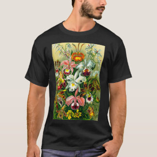 Ernst Haeckel Vintage Biological Botanical Orchid T-Shirt