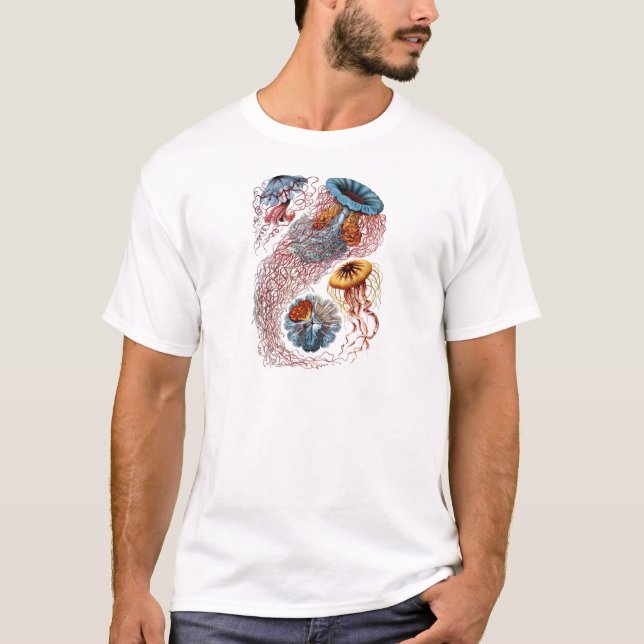 Ernst Haeckel's Disco Medusae T-Shirt (Front)