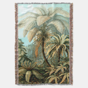Ernst Haeckel's Filicinae (Tree Ferns) Throw Blank Blanket