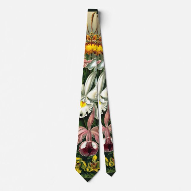 Ernst Haeckel's Orchidaceae Tie (Front)