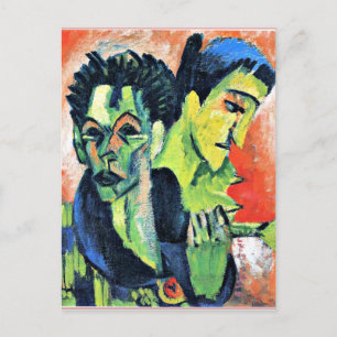 Ernst Kirchner - Double Self-Portrait Postcard