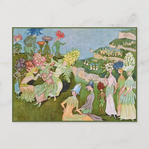 Ernst Kreidolf Vintage Alpine Flower Fairy Tale Postcard