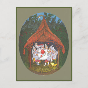 Ernst Kreidolf Vintage The Meadow Dwarfs Postcard