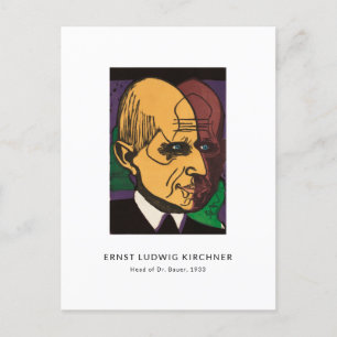 Ernst L. Kirchner - Colorful Portrait Modern Art Postcard