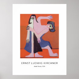 Ernst L. Kirchner - Mask Dance - Colorful Fine Art Poster