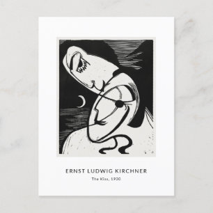 Ernst L. Kirchner - Stylish Black&White Modern Art Postcard