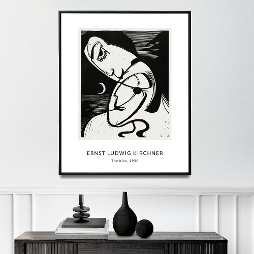 Ernst L Kirchner _ Stylish BlackWhite Modern Art Poster