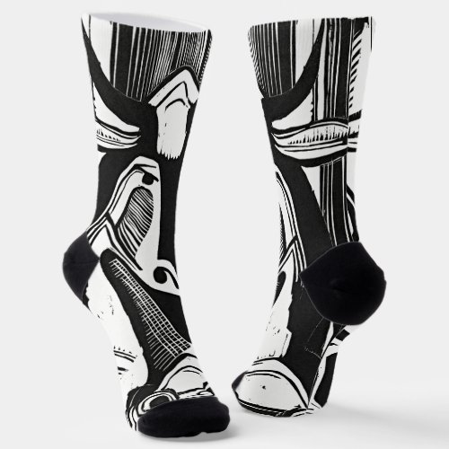 Ernst Ludwig Kirchner Cow Woodcut - Art Socks