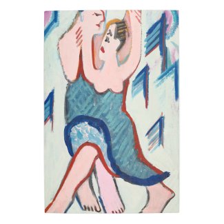 Ernst Ludwig Kirchner Dancing Couple in the Snow
