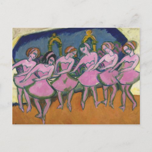 Ernst Ludwig Kirchner _ Six Dancers Postcard