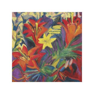 Ernst Ludwig Kirchner Still Life with Lilies Canva