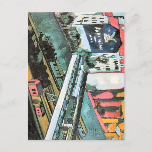 Ernst Ludwig Kirchner_ Tram and Rail Postcard
