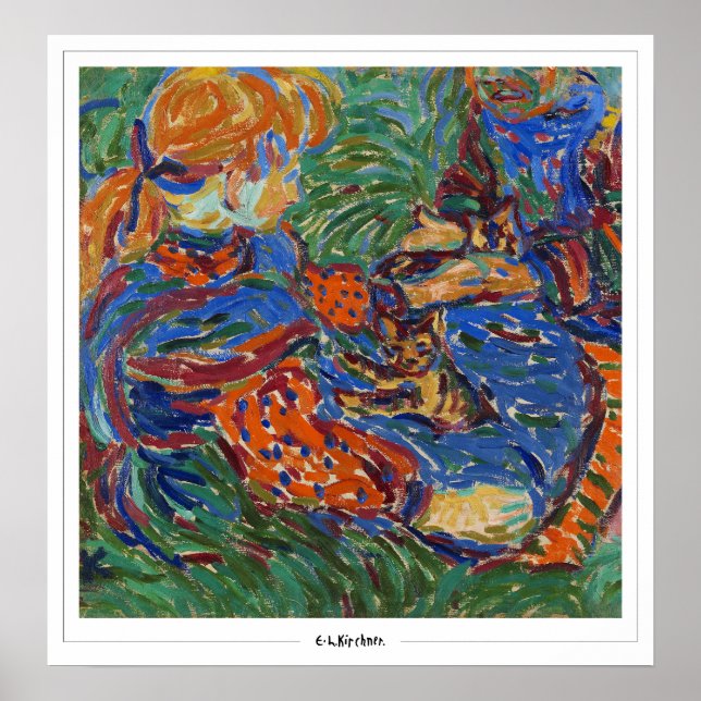 Ernst Ludwig Kirchner Zedign Art Poster #260-2 (Front)