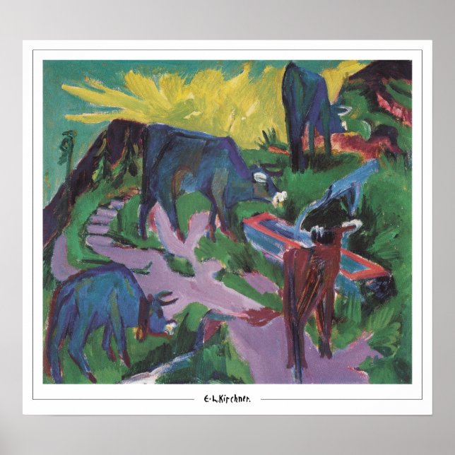 Ernst Ludwig Kirchner Zedign Art Poster #6 (Front)