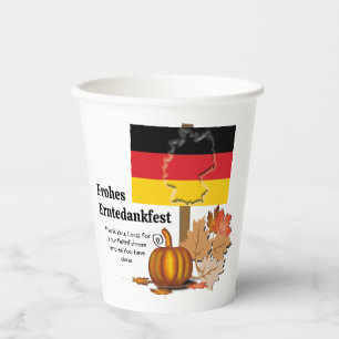 Erntedankfest German THANKSGIVING Paper Cups