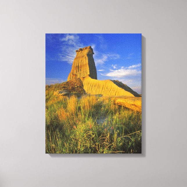 Eroded Monument in the Little Missouri Canvas Print (Front)