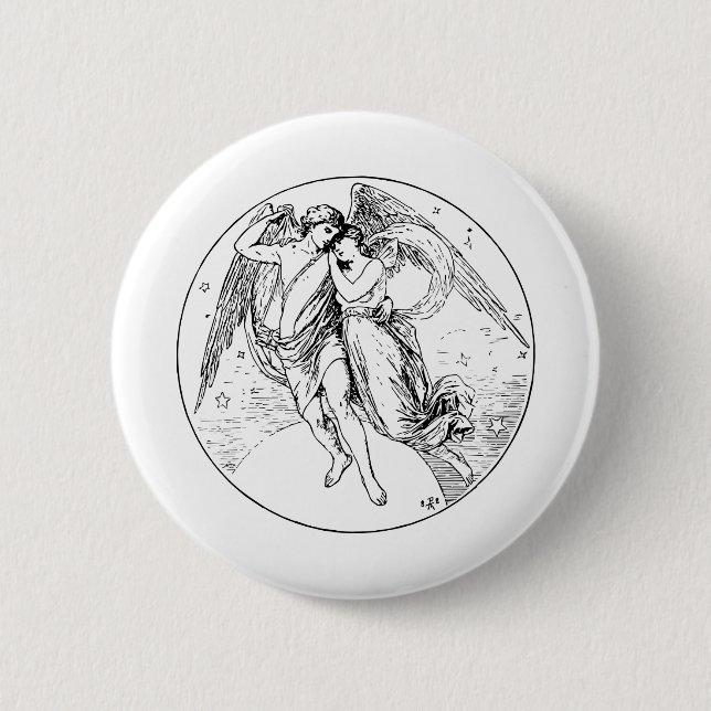 Eros and Psyche Button (Front)