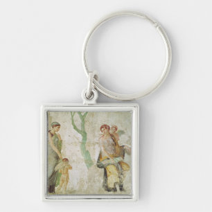 Eros being punished in the presence of Aphrodite Keychain