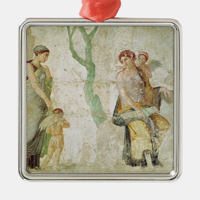 Eros being punished in the presence of Aphrodite Metal Ornament (Front)